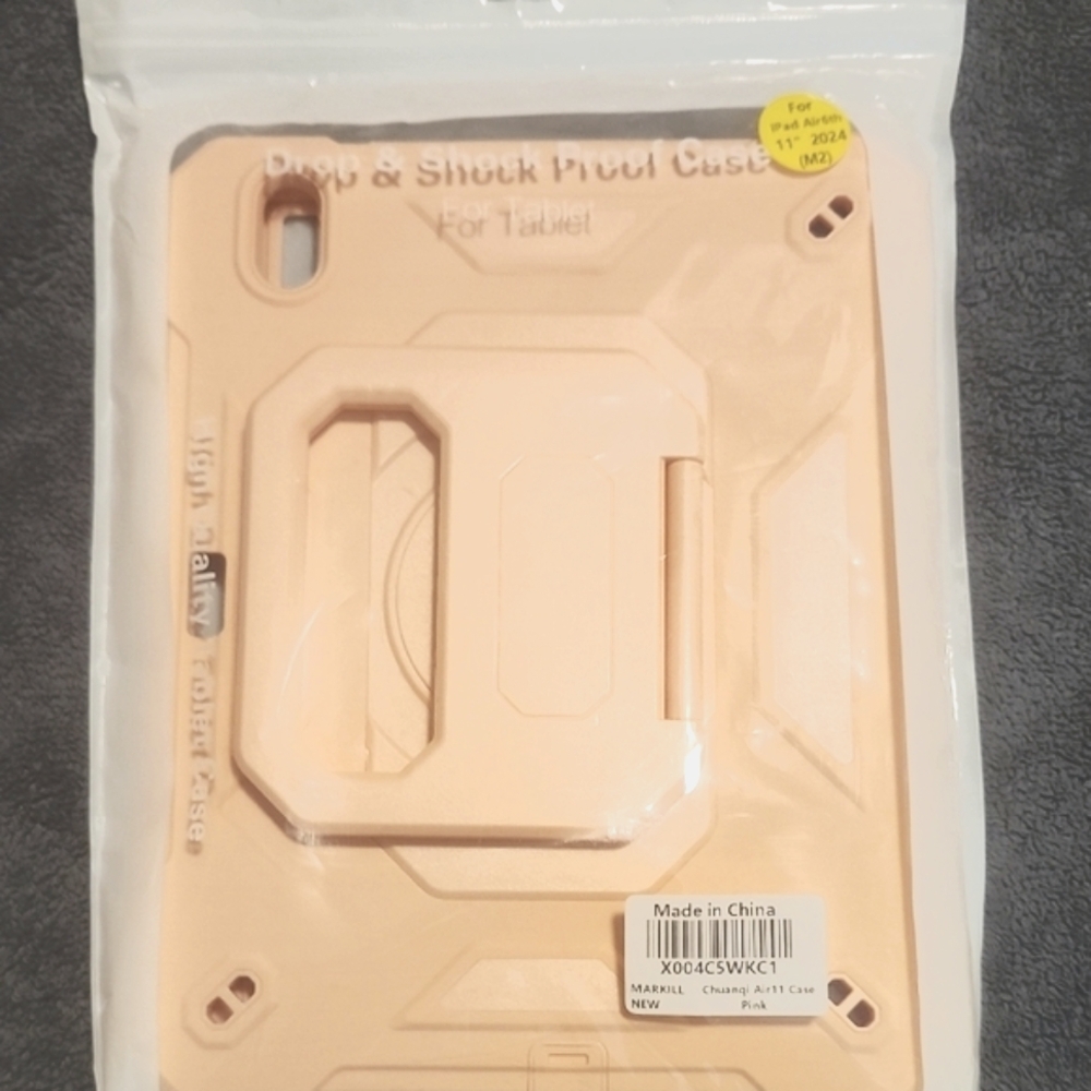 iPad Air 6th Edition  Tablet Case with Kick Stand. Light Pink. 11 in. NWT